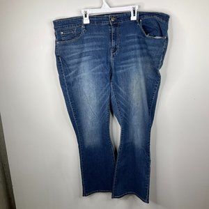 Signature by Levi Strauss Womens 22S Mid Rise Bootcut Blue Denim Jeans